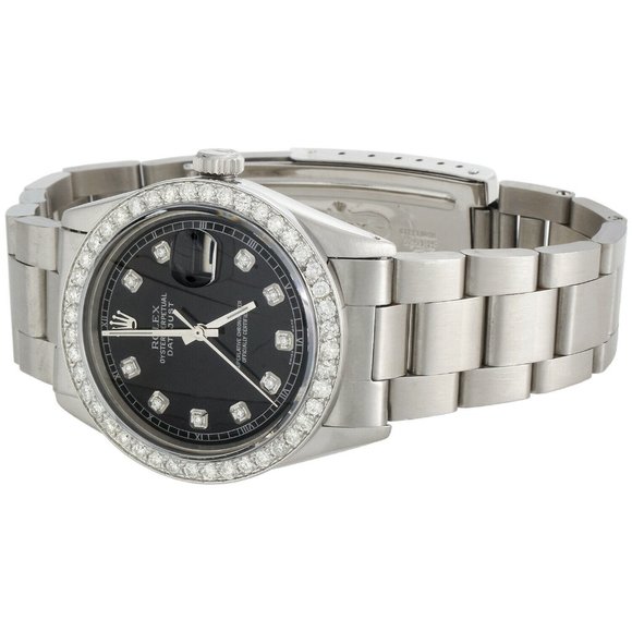 Men's Rolex 36mm Diamond Watch! Sale! Mint! - Picture 4 of 8